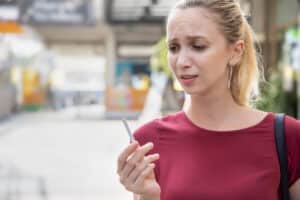 Woman Smoking 303564520